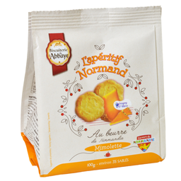 BISCUITERIE DE L'ABBAYE Biscuit salé mimolette BISCUITERIE DE L'ABBAYE