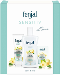 FENJAL Conjunto Presente Sensitiv Sanft & Mild Duche + Creme de Mãos + Sabonete Creme 200 ml