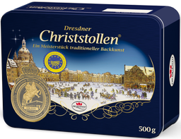 DR. QUENDT christmas dresdner christstollen dose 500g