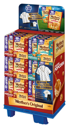 WERTHERS ORIGINAL Storck limited werther's original popcorn +10% 154g, display, 68 pcs