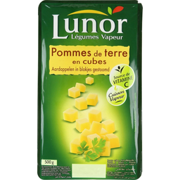 LUNOR Pommes de terre en cubes — la barquette de 500g