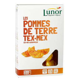 LUNOR pdt quartiers tex-mex 400g