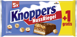 KNOPPERS Storck limited nussriegel 5+1 240g, display, 180 pcs