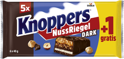 Storck Limited Knoppers Nussriegel Dark 5+1 240G