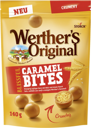 WERTHERS ORIGINAL Storck werther's original caramel bites crunchy 140g
