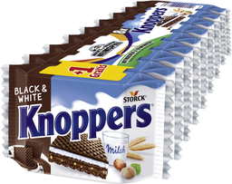 Storck Limited Knoppers Black & White 8+1Er 225G