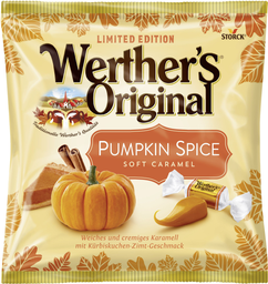 WERTHER'S Caramels tendres saveur citrouille épicée 180g
