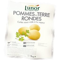 LUNOR Pomme de terre rondes cuites - Sous vide 1kg