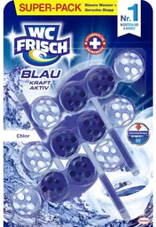 WC FRISCH Kraft-Aktiv Blauspüler Chlor 3x50 g