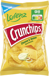 LORENZ crunchips cheese & onion 150g, 10 pcs