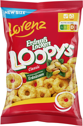 LORENZ erdnußlocken loopys 130g, 12 pcs