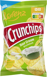 LORENZ crunchips sour cream 150g, 10 pcs
