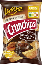 LORENZ crunchips limited edition honey-bbq-style 130g