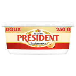 PRESIDENT Beurre Gastronomique Doux 82% MG