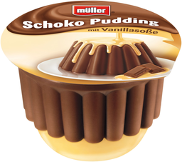 MÜLLER Schoko-Pudding Mit Vanillasoße 450 g