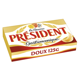 PRESIDENT Beurre Gastronomique Doux 82% MG