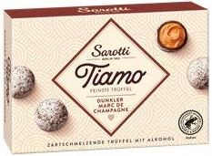 SAROTTI tiamo trüffel praliné dunkler marc de champagne 125g