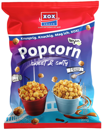 XOX popcorn sweet & salzy 200g