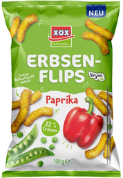 Xox Mais-Erbsen-Flips Paprika 100 g