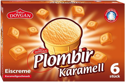 PLOMBIR eiscreme karamell 6X120ml