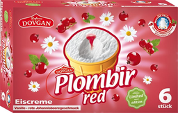 PLOMBIR eiscreme red 6X120ml
