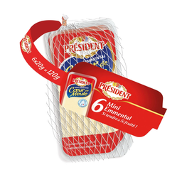 PRESIDENT Emmental Mini 6 x 20 g
