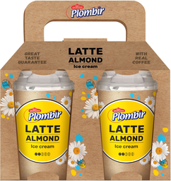 PLOMBIR Latte Eiscreme Im Becher 2 Stück 440 ml