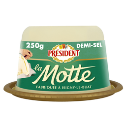 PRESIDENT La Motte Manteiga com sal 80% MG 250 g