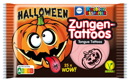 KÜCHLE Knabber-esspapier "halloween" zungen-tattoos 11g