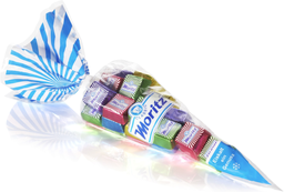 MORITZ Eiskonfekt Würfel Spitztüte 200 g