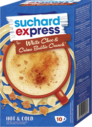 SUCHARD EXPRESS white choc & crème brulee crunch sticks 10X15g