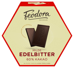 FEODORA chocolade täfelchen 60% edelbitter 180g