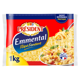 PRESIDENT Emmental râpé fondant 1 kg