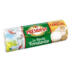 PRESIDENT Rulo de queso de cabra fundente 250 g