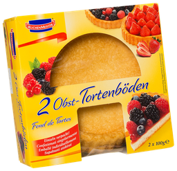 KUCHENMEISTER Base para torta, 2 x 100 g