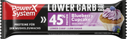 POWER SYSTEM lower carb bar blueberry cupcake geschmack 40g