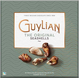 GUYLIAN christmas meeresfrüchte nuss-nougat 1000g, display, 34 pcs