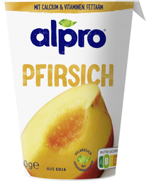 ALPRO Soy yogurt alternative peach 400 g