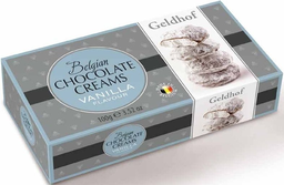 BELGIAN CHOCOLATE CREAMS vanilla flavour 100g