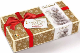 BELGIAN CHOCOLATE CREAMS seasonal packaging vanilla flavour 100g