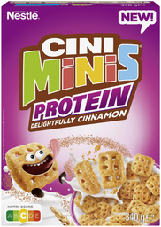 CINI MINIS Nestle cerealien cini minis protein 340g, 6 pcs