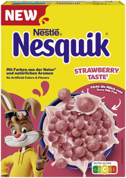 NESQUIK Nestle cerealien strawberry cereal 330g, 7 pcs