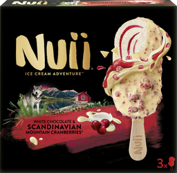 NUII white chocolate & mountain cranberries 3X90ml