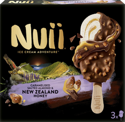 NUII caramelized salted almond & new zealand honey multipackung 3X90ml