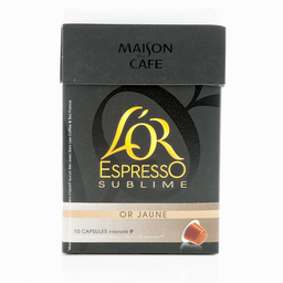 MAISON DU CAFE Café L'Or Espresso Sublime Amarillo 10 Cápsulas 52 g