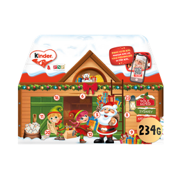 KINDER Ferrero christmas mini mix 3D haus 234g, display, 48 pcs