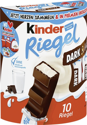 Ferrero Limited Kinder Riegel 10Er Dark & Mild (10 Riegel À 21G), Display, 224Pcs