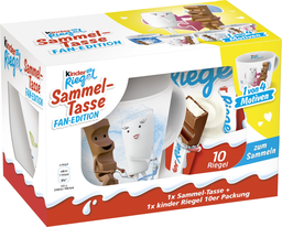 Ferrero Limited Kinder Riegel 10Er 210G Sammel-Tasse Fan-Edition, Display, 80Pcs