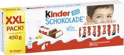 Ferrero Limited Kinder Schokolade Xxl 450G, Display, 70Pcs