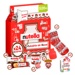 NUTELLA Calendario de Adviento Niños Crema de Avellanas y Galletas 528 g